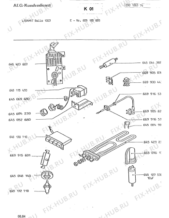 Схема №2 LAVBELLA 1003 с изображением Мини-ручка для посудомойки Aeg 8996454239402